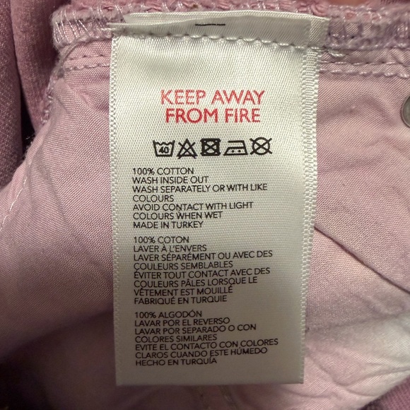 Women's BDG Pax Pink Tie-Dye High Rise Denim Shorts - Picture 8 of 8